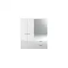 Image de Armoire 4 portes 2 tiroirs OPUS coloris blanc brillant