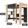 Image de Lit mezzanine 90x200 cm BOWIE