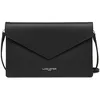 Image de LANCASTER | Pur & Element City - Pochette Refente de Cuir de Vachette Lisse Noir - In - Rouge