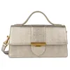 Image de LANCASTER | Exo Ily - Sac à Main Cuir de Vachette Grainé Champagne - Lézard