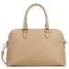 Image de LANCASTER | Sierra Jia - Sac demi lune Refente de Cuir de Vachette Grainé Sable