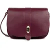 Image de LANCASTER | Top Double - Sac beSace Cuir de Vachette Grainé Bordeaux - In - Or pâle