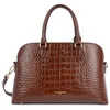 Image de LANCASTER | Exo - Grand Sac demi lune Cuir de Vachette Grainé Châtaigne