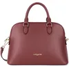 Image de LANCASTER | Sierra Jia - Sac demi lune Refente de Cuir de Vachette Grainé Bordeaux