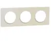 Image de Plaque de finition 3 postes Schneider Electric Odace Touch S520806M coloris bois nordique avec liseré blanc l.227 x P.10 x H.85 mm