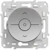 Image de Interrupteur commande volet-roulant 3 boutons montée/descente/stop Schneider Electric Odace aluminium