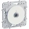 Image de Prise TV encastrable connecteur mâle SCHNEIDER Odace S520453- 9,52 mm - blanc