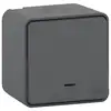 Image de Plaque de finition clipsable SCHNEIDER Odace S520702 - 1 poste - entraxe Ø 71 mm - blanc