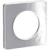 Image de Plaque de finition 1 poste Schneider Electric Odace Touch S52C802K coloris aluminium avec liseré blanc l.85 x P.10 x H.85 mm