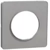 Image de Plaque de finition 1 poste Schneider Electric Odace Touch S53C802 coloris aluminium l.85 x P.10 x H.85 mm
