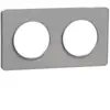 Image de Plaque de finition 2 postes Schneider Electric Odace Touch S53C804 coloris aluminium l.156 x P.10 x H.85 mm