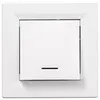 Image de Interrupteur va-et-vient lumineux complet Schneider Electric Asfora blanc