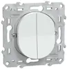 Image de Interrupteur double va-et-vient Schneider Electric Ovalis blanc
