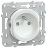 Image de Prise avec terre Schneider Electric Ovalis blanc
