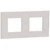 Image de Plaque de finition 2 postes Schneider Electric Unica Déco Essentielle NU600424 coloris gris clair l.159,6 x P.10,25 x H.85 mm