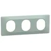 Image de Plaque de finition 3 postes Schneider Electric Ovalis S320706A coloris sauge l.229 x P.10 x H.87 mm