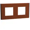 Image de Plaque de finition 2 postes Schneider Electric Unica Déco Signature NU600471 coloris terracotta l.163 x P.10,25 x H.85 mm