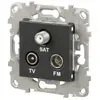 Image de Mécanisme prise TV-FM-SAT Schneider Electric Unica Déco anthracite