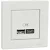Image de Double chargeur usb A + C complet Schneider Electric Asfora blanc