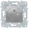Image de Prise de courant 2 pôles + terre affleurante connexion rapide 16A Schneider Electric Unica Déco aluminium