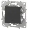 Image de Interrupteur va-et-vient lumineux ou témoin connexion rapide 10A Schneider Electric Unica Déco anthracite