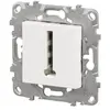 Image de Mécanisme prise téléphone en T Schneider Electric Unica Déco blanc