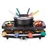 Image de CONTINENTAL EDISON CERFG86B Appareil à raclette et fondue 8 personnes - Noir