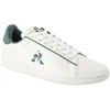 Image de Le Coq Sportif - LCS Court Clean - Baskets de Ville Mixtes - Confort Quotidien - Dessus Cuir et Synthétique - Semelle Caoutchouc - Taille 42 - Blanc Optical White Trekking Green