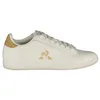 Image de Le Coq Sportif - Courtset_2 Baskets Urbaines Décontractées Homme - Tige Cuir Véritable Logo Tricolore Semelle Mémoire de Forme pour Confort Optimal - Taille 42 - Optical White Tan