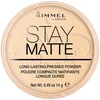 Image de Rimmel - Poudre Compact Stay Matte - Anti-Brillance - Fini Mat et Naturel - 001 Transparent - 14gr