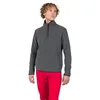 Image de Rossignol Strawpile Fleece   Couche intermédiaire pour homme   Couche de base de ski chaude avec demi-fermeture éclair, Gris onyx, Small