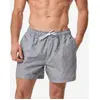 Image de Boardshort surf short de bain court 15" homme, 100 gris chiné