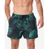 Image de Boardshort surf short de bain court 15" homme, 100 Palm mint