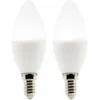 Image de Zenitech Lot de 2 ampoules flamme LED E14-5W - Blanc neutre - 400lm - 4000K - Elexity