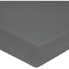 Image de Blanc des Vosges Uni Percale Drap housse Coton Acier 140 x 190 cm bonnet de 30 cm