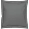 Image de Blanc des Vosges Uni Percale Taie Coton Acier 65 x 65 cm