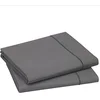 Image de Blanc des Vosges Uni Percale Drap Coton Acier 240 x 300 cm