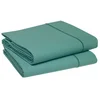 Image de Blanc des Vosges Uni Percale Taie de traversin Coton Bleu Canard 90 x 190 cm