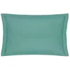 Image de Blanc des Vosges Uni Satin Taie Coton Céladon 50 x 75 cm