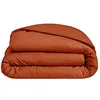 Image de Housse DE Couette 240/260 Percale Terra Cotta BLANC DES VOSGES