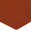 Image de Drap Housse 80/200 Percale Terra Cotta BLANC DES VOSGES