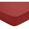 Image de DODO - Drap Housse Studio 90x190cm - Rouge - 100% Coton - Uni Intemporel - Douceur & Légèreté - Respirant - Bonnet de 30 cm - Lit 1 Personne - Lavable 60°C