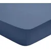 Image de DODO - Drap Housse Studio 180x200cm - Bleu - 100% Coton - Uni Intemporel - Douceur & Légèreté - Respirant - Bonnet de 30 cm - Lit 2 Personnes - Lavable 60°C