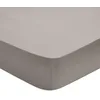 Image de DODO - Drap Housse Influence 80x190cm - Fumée - Percale de Coton - Toucher Lisse & Doux - Élégance Intemporelle - Bonnet de 30 cm - Lit 1 Personne - Lavable 60°C