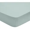 Image de DODO - Drap Housse Influence 90x190cm - Glacier - Percale de Coton - Toucher Lisse & Doux - Élégance Intemporelle - Bonnet de 30 cm - Lit 1 Personne - Lavable 60°C