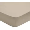 Image de DODO - Drap Housse Influence 80x190cm - Osier - Percale de Coton - Toucher Lisse & Doux - Élégance Intemporelle - Bonnet de 30 cm - Lit 1 Personne - Lavable 60°C