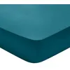 Image de DODO - Drap Housse Partition 90x190cm - Vert Canard - 100% Satin de Coton - Toucher Soyeux Hôtelier - Élégance Intemporelle - Bonnet de 35 cm - Lit 1 Personne - Lavable 60°C