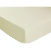 Image de DODO - Drap Housse 90x190cm - Ivoire - 100% Coton - Technologie Thermosoft - Sommeil Régulé - Bonnet 32 cm (Matelas jusqu'à 28 cm) - Lit 1 Personne - Lavable 60°C