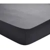 Image de DODO - Drap Housse Studio 180x200cm - Carbone - 100% Coton - Uni Intemporel - Douceur & Légèreté - Respirant - Bonnet de 30 cm - Lit 2 Personnes - Lavable 60°C