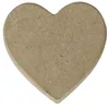 Image de Lot de 10 Magnet coeur 7cm, en papier mâché